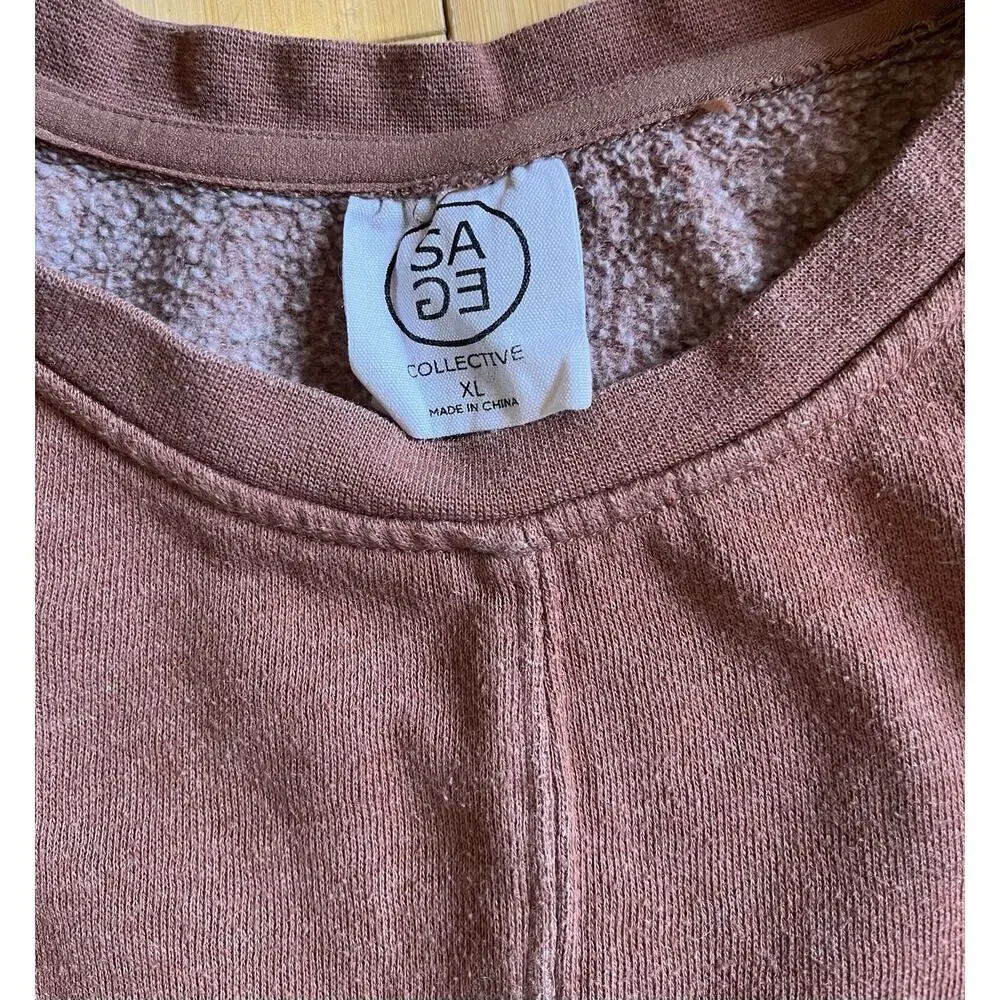 Lot Of 2 Cropped Long Sleeve Sweatshirts Lrg J.O.&Co, XL Sage Collection, Comfy - Picture 3 of 8